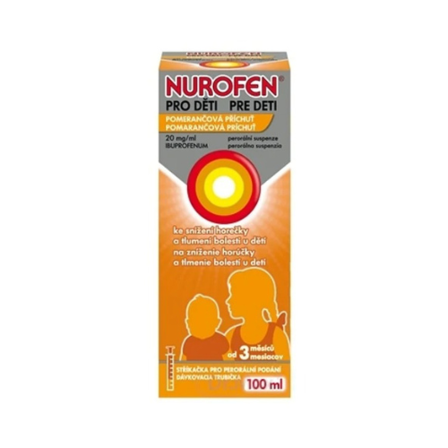 Časté otázky: Dávkovanie Nurofenu pre deti - Nurofen sirup pomaranc 1