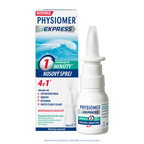 Zľava na PHYSIOMER Express hypertonický nosný sprej 20 ml PHYSIOMER Express hypertonický nosný sprej 20 ml v zľave