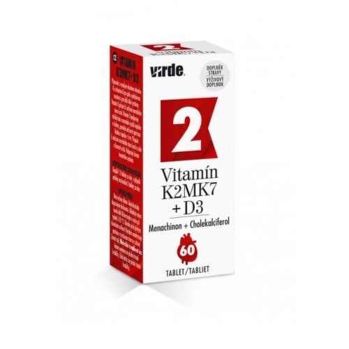Zľava na VIRDE Vitamín K2 MK7 + D3 60 tabliet VIRDE Vitamín K2 MK7 + D3 60 tabliet v zľave