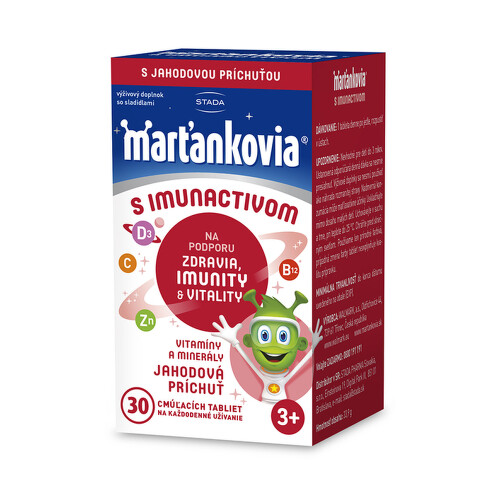 WALMARK Marťankovia s imunactivom príchuť jahoda 30 tabliet v zľave