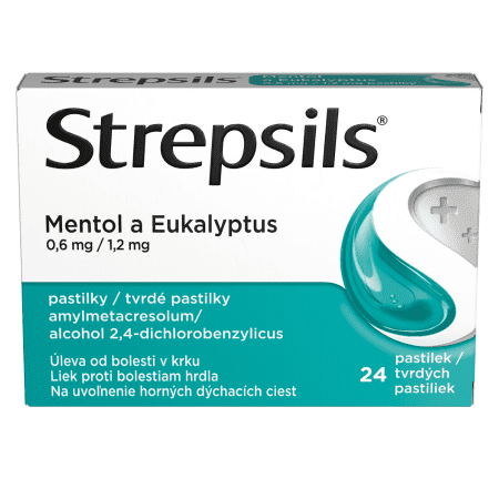 Zľava na STREPSILS Mentol a eukalyptus 24 tvrdých pastiliek STREPSILS Mentol a eukalyptus 24 tvrdých pastiliek v zľave