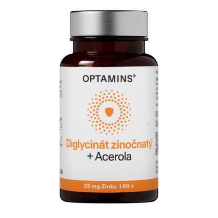 Zľava na OPTAMINS Diglycinát zinočnatý + Acerola 60 kapsúl OPTAMINS Diglycinát zinočnatý + Acerola 60 kapsúl v zľave
