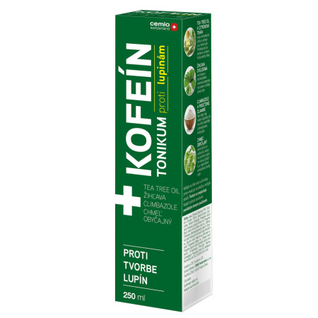Zľava na CEMIO Kofein tonikum proti lupinám 250 ml CEMIO Kofein tonikum proti lupinám 250 ml v zľave