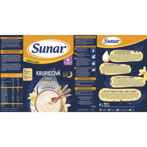 Zľava na SUNAR Mliečna kaša krupicová na dobrú noc vanilka 6+ 210 g SUNAR Mliečna kaša krupicová na dobrú noc vanilka 6+ 210 g v zľave