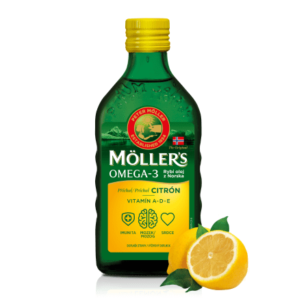 Zľava na MOLLER´S Omega 3 rybí olej citrónová príchuť 250 ml MOLLER´S Omega 3 rybí olej citrónová príchuť 250 ml v zľave