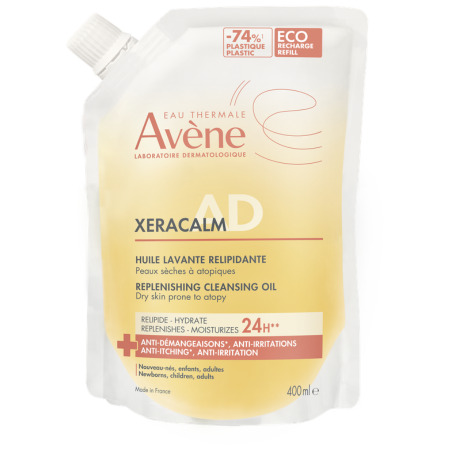 AVENE XeraCalm A.D Relipidačný umývací olej 400 ml v zľave