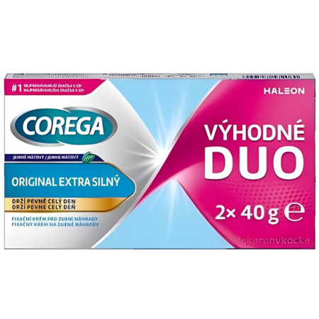 COREGA Original fixačný krém 2 x 40 g