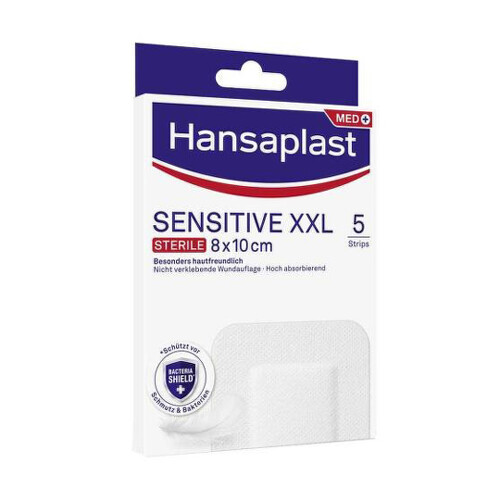 HANSAPLAST Med sensitive XXL náplasť 8x10 cm 5 ks v zľave