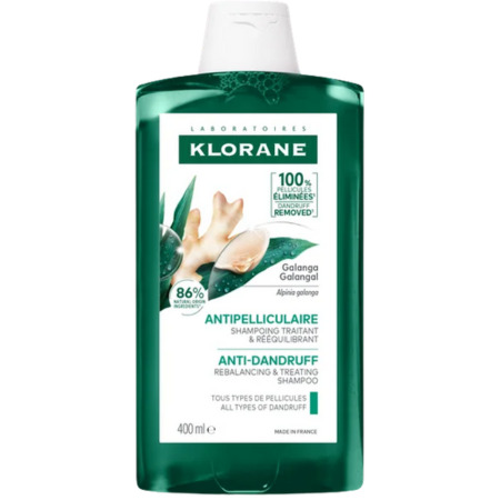 KLORANE Šampón proti lupinám s galangalom 400 ml