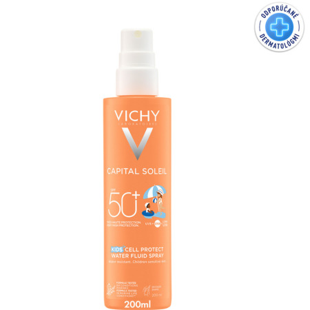 VICHY Capital soleil SPF50+ vodeodolný sprej pre deti 200 ml