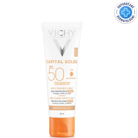 VICHY Capital soleil krém proti tmavým škrvnám SPF50+ 50 ml