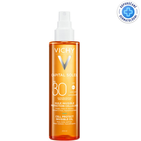VICHY Capital soleil neviditeľný opaľovací olej SPF30 200 ml