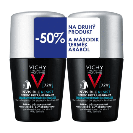 VICHY Homme invisible resist detranspirant 72h duo 2 x 50 ml
