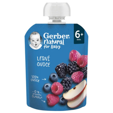 GERBER Natural kapsička príchuť lesné ovocie 90 g