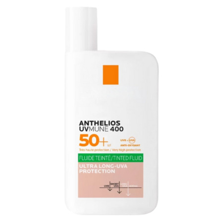 LA ROCHE-POSAY Anthelios 400  tónovaný fluid s ochranným faktorom pre citlivú mastnú pleť SPF50+ 50 ml v zľave
