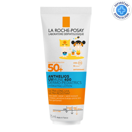 LA ROCHE-POSAY Anthelios DP lotion SPF50+ pre deti 75 ml v zľave