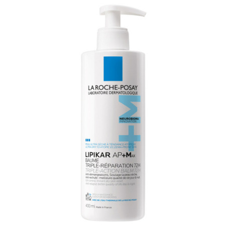 LA ROCHE-POSAY Lipikar Baume AP+ MAX balzam s trojitým účinkom na veľmi suchú pokožku 400 ml