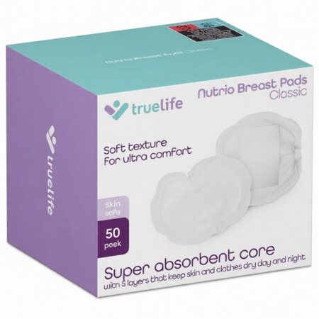 Zľava na TRUELIFE Nutrio breast pads jednorázové vložky do podprsenky 50 ks TRUELIFE Nutrio breast pads jednorázové vložky do podprsenky 50 ks v zľave
