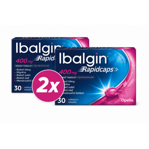 IBALGIN Rapidcaps 400 mg 30 kapsúl – balenie 2 ks