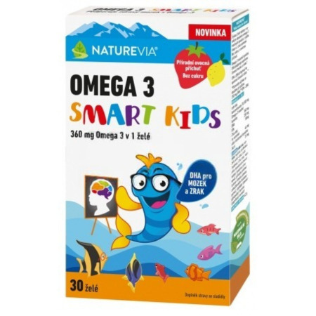 Zľava na NATUREVIA Omega 3 smart kids želé + vitamín D inov. 2026 30 ks NATUREVIA Omega 3 smart kids želé + vitamín D inov. 2026 30 ks v zľave