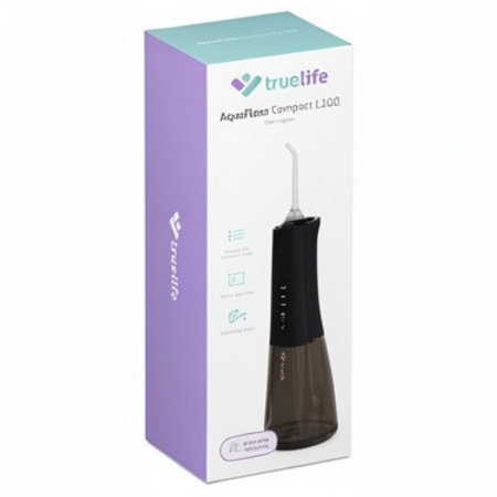 Zľava na TRUELIFE Aquafloss compact L100 ústna sprcha nádržka 300 ml čierna 1 x 1 ks TRUELIFE Aquafloss compact L100 ústna sprcha nádržka 300 ml čierna 1 x 1 ks v zľave