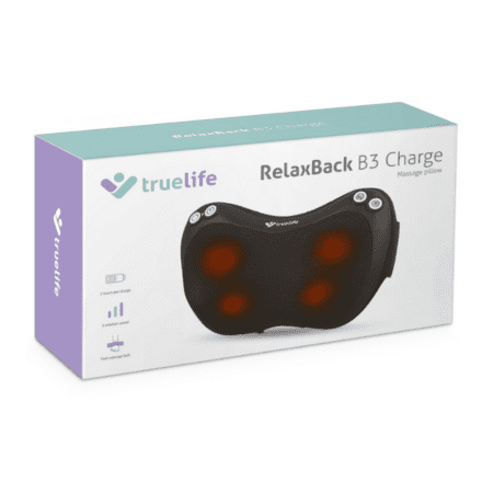 TRUELIFE Relaxback B3 charge masážny vankúš 1 ks v zľave