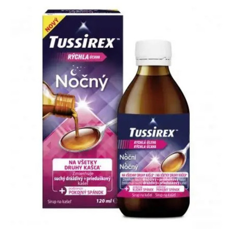 Zľava na TUSSIREX Nočný sirup 120 ml TUSSIREX Nočný sirup 120 ml v zľave