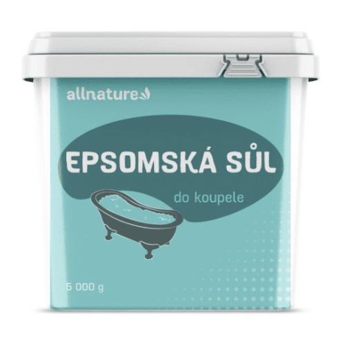 ALLNATURE Epsomská soľ do kúpeľa 5 kg v zľave