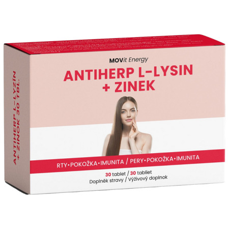 MOVit AntiHerp l-lyzín a zinok 30 tabliet