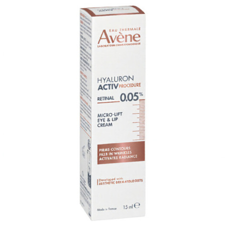 AVENE Hyaluron activ procedure krém na oči a pery micro-lift s retinalom 0
