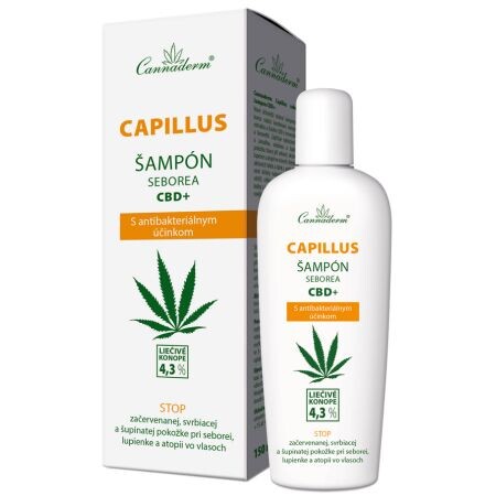 CANNADERM Capillus šampón seborea CBD+ 150 ml v zľave