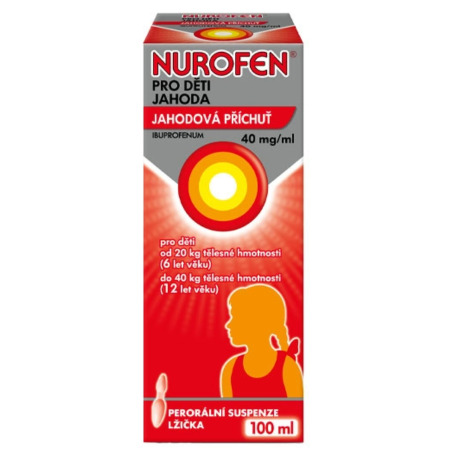 NUROFEN Pre deti 4% jahoda 100 ml v zľave