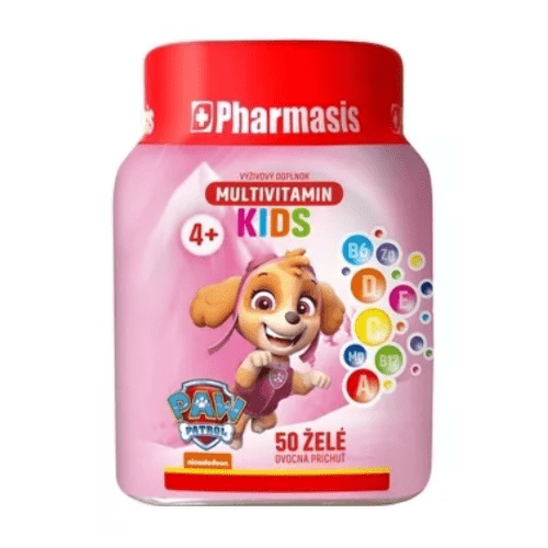 Zľava na PHARMASIS Multivitamin kids labková patrola želé pre deti ružové 50 ks PHARMASIS Multivitamin kids labková patrola želé pre deti ružové 50 ks v zľave