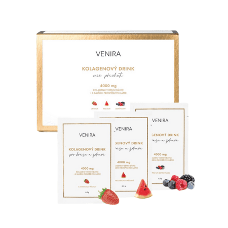 VENIRA Kolagénový drink mix 3 príchutí 30 x 6