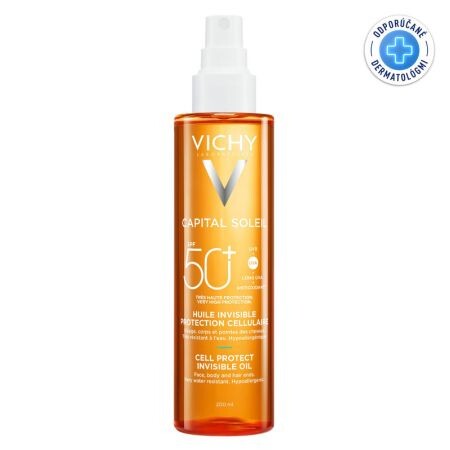 VICHY Capital soleil neviditeľný olej SPF50+ 200 ml