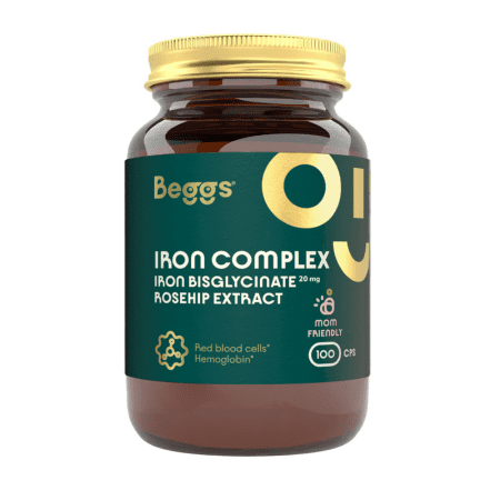 Zľava na BEGGS Iron bisglycinate 20 mg + rosehip extract 100 kapsúl BEGGS Iron bisglycinate 20 mg + rosehip extract 100 kapsúl v zľave