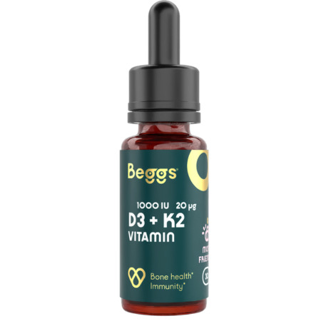 Zľava na BEGGS Vitamín D3 + K2 kvapky 30 ml BEGGS Vitamín D3 + K2 kvapky 30 ml v zľave