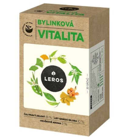 Zľava na LEROS BYLINKOVÁ VITALITA zelený čaj aromatizovaný LEROS BYLINKOVÁ VITALITA zelený čaj aromatizovaný