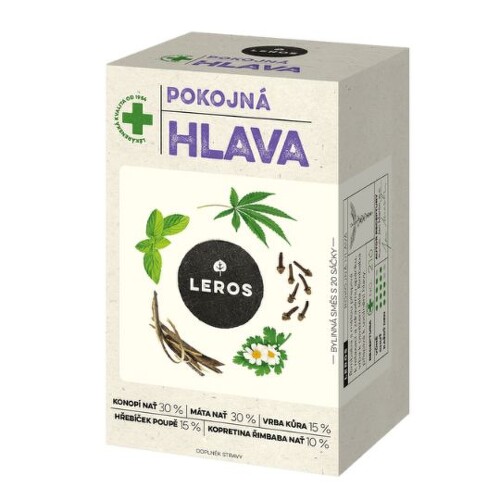Zľava na LEROS Pokojná hlava bylinná čajová zmes nálevové vrecká 20 x1 LEROS Pokojná hlava bylinná čajová zmes nálevové vrecká 20 x1