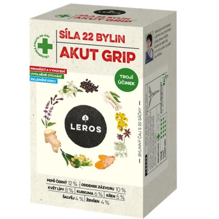 Zľava na LEROS Sila 22 bylín akut grip bylinný čaj 20 x 2 LEROS Sila 22 bylín akut grip bylinný čaj 20 x 2