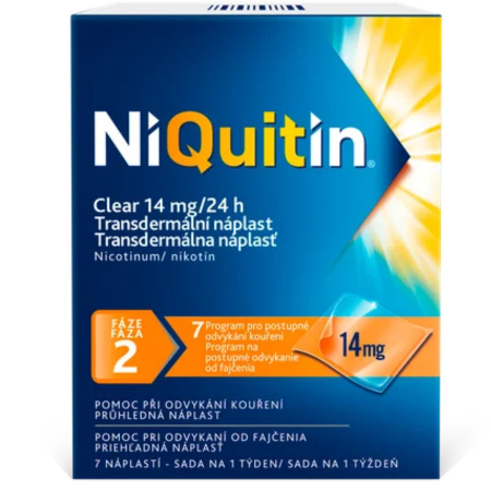 NIQUITIN Clear 14 mg/24 h 7 ks