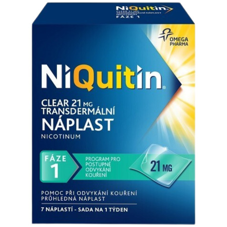 NIQUITIN Clear 21 mg/24 h 7 ks